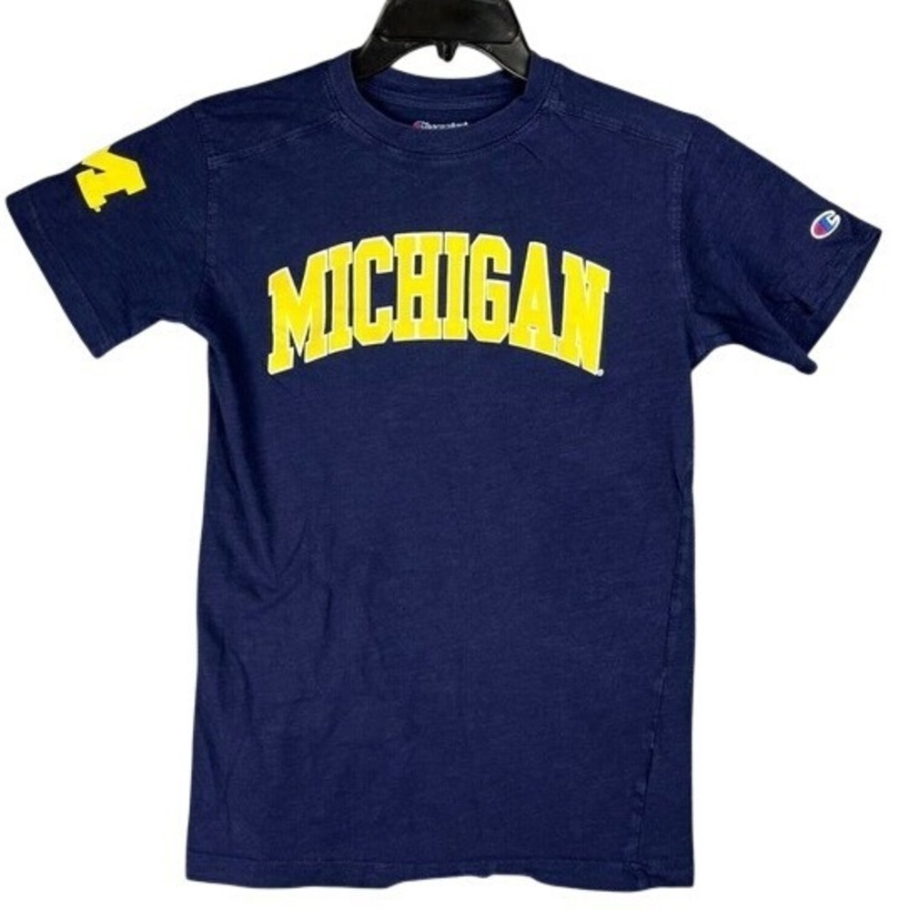 Michigan University Shirt Mens Small Champion Wolverines College Football Alumni
